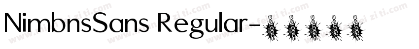 NimbnsSans Regular字体转换